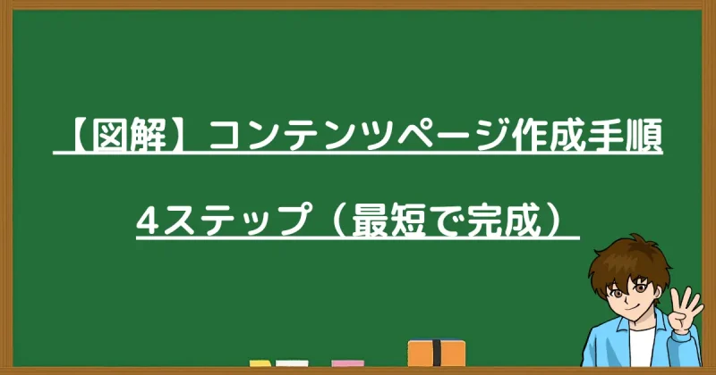 【図解】プロラインフリーのコンテンツページを最短で完成させる4ステップの作成手順