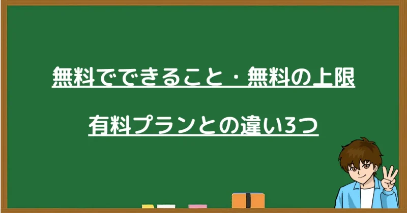 プロラインフリーの無料でできることと無料の上限、有料プランとの違い3つのまとめ