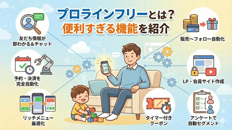 プロラインフリーの便利すぎる機能を紹介（ステップ配信・予約連携・決済など）